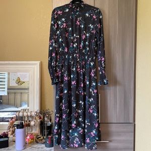 Nanette Lepore Floral Print High Low Dress